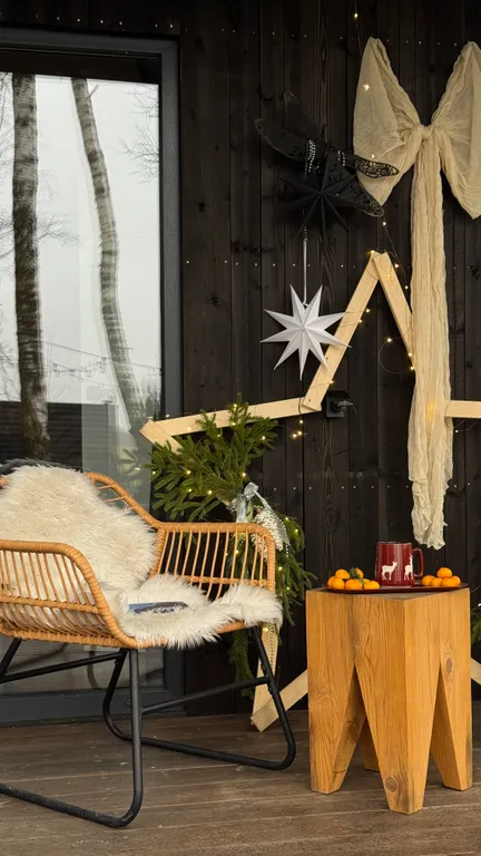 Скандинавский дом с джакузи, сауной и видом на живописное поле