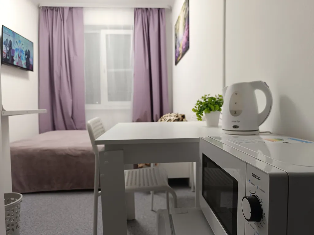 Одна из четырёх в квартире мини- студия сирень