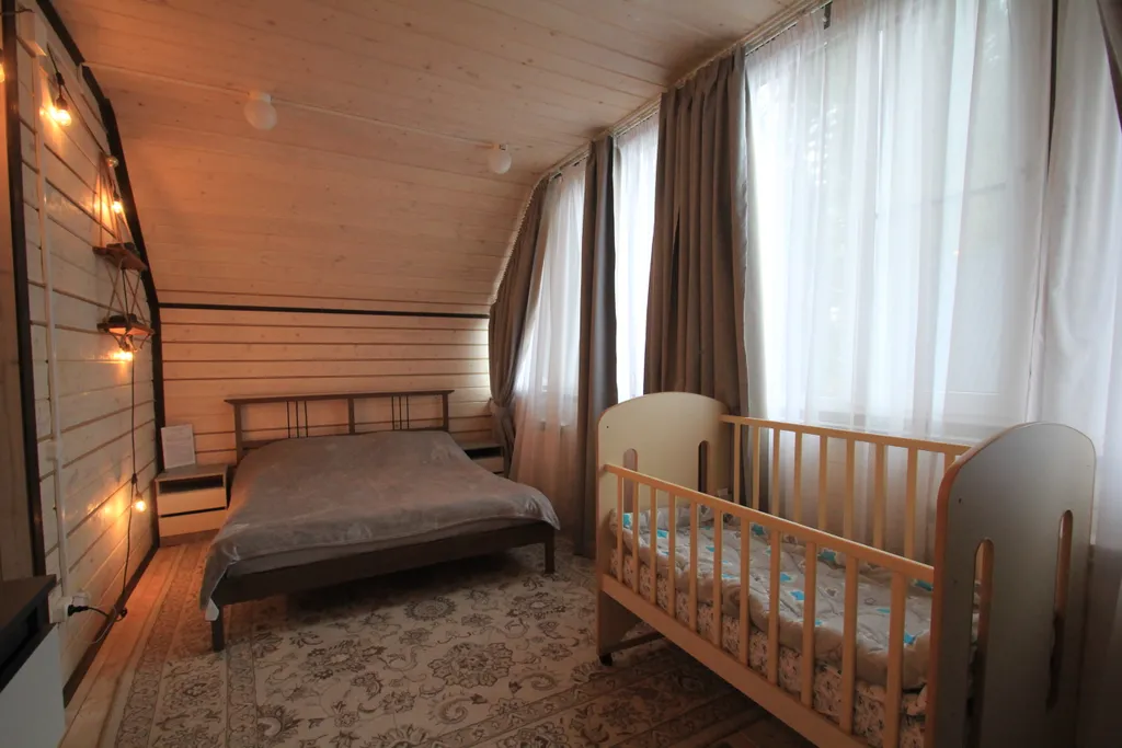 Новый уютный дом-баня с банным чаном у соснового леса