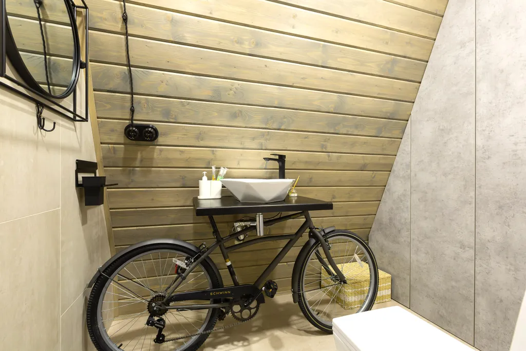 Домик A-Frame с купелью и баней 100 м2