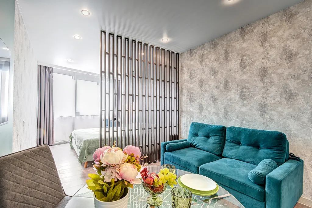 Квартира Квартира Зонированная студия с ванной, видом на море, бассейном на территории — Адлер