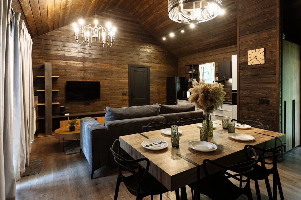 Дом с баней на озере