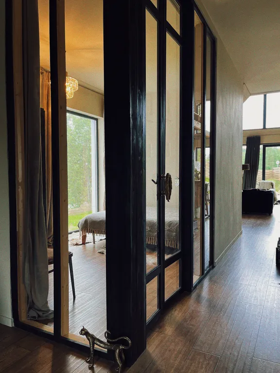 Дом с сауной и купелью с шикарным видом на озеро