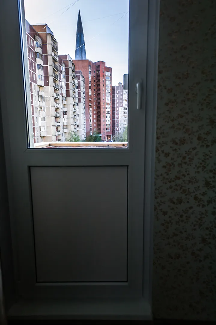 Вид с балкона на башню Газпром