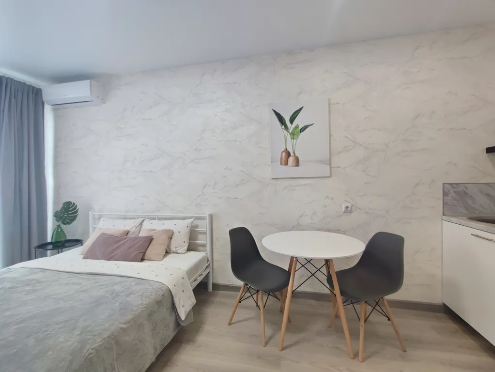 Квартира студия с новым ремонтом