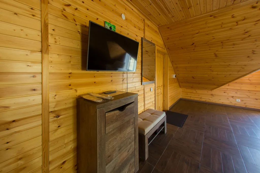 Семейный номер с двуспальной кроватью и раскладным диваном