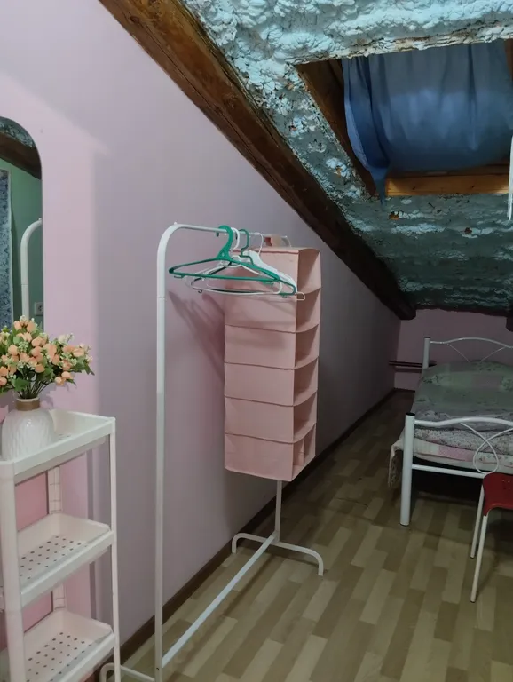 Одноместный номер Деревенские мотивы на мансарде Райские облака