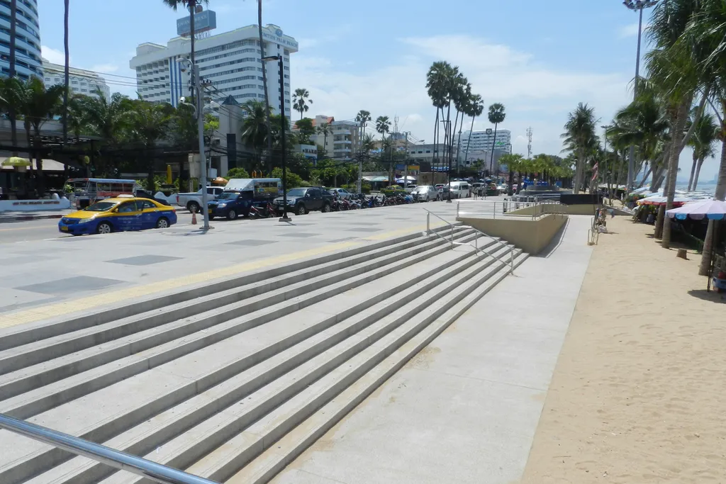 Апартамент с 1 спальней и гостиной в 70 метрах от пляжа Джомтьен