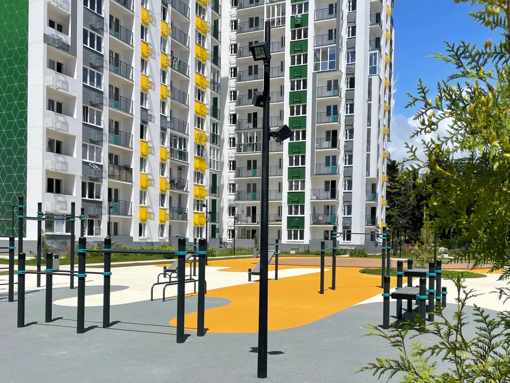 Квартира морент с яркими акцентами в ЖК Фрукты