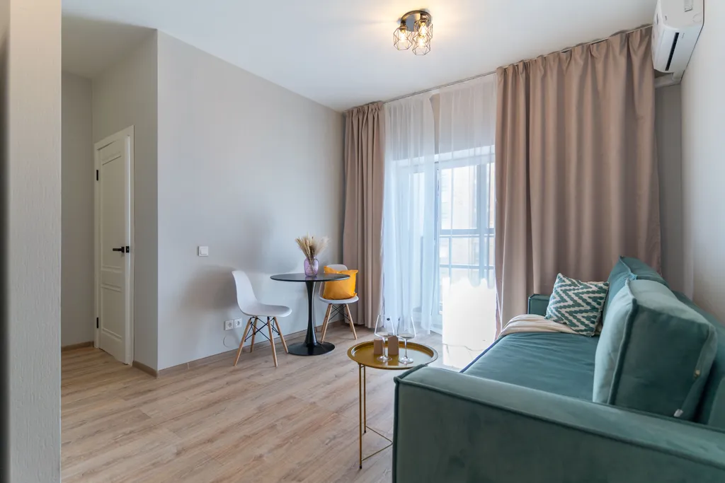 Квартира Квартира Нежная евродвушка в мятных тонах — Екатеринбург