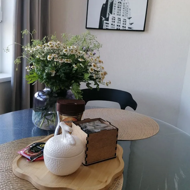 Просторная студия с видом на лес