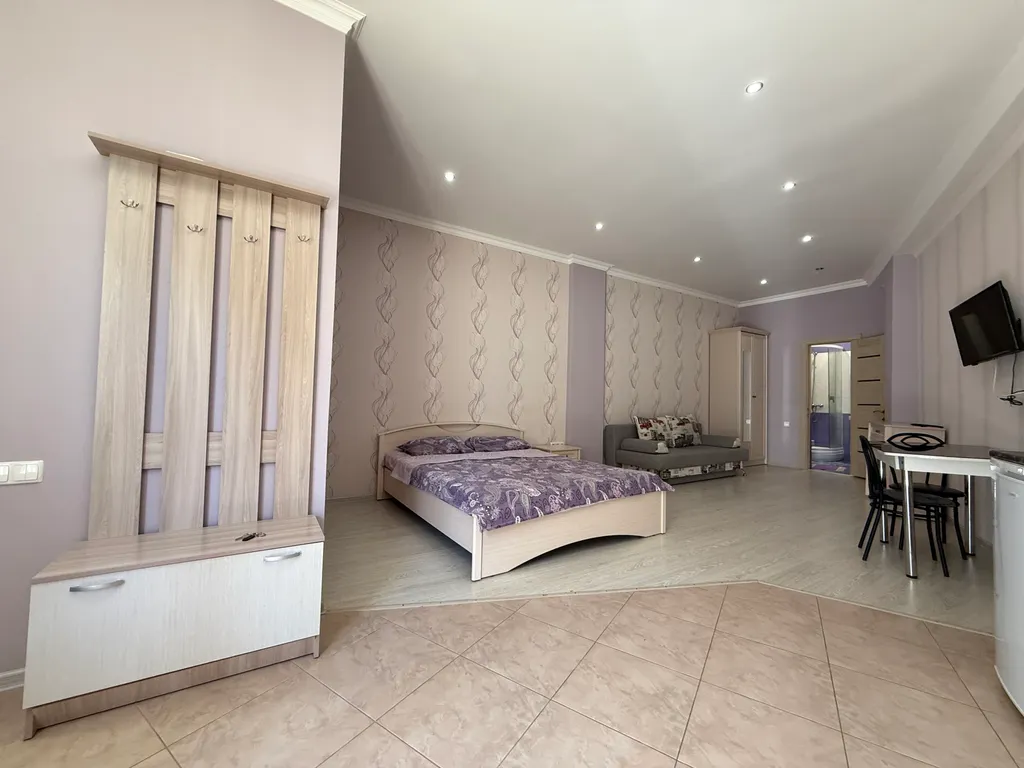 Квартира у пляжа с балконом и зоной барбекю