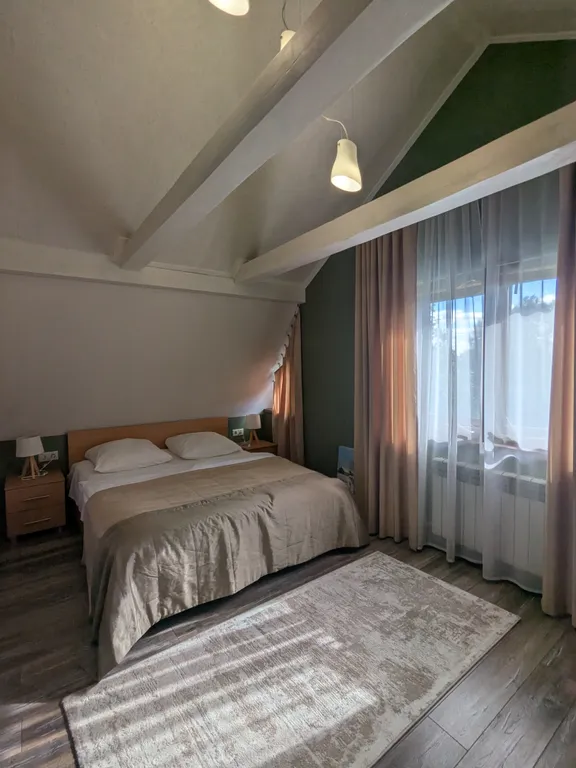 Уютный дом на берегу реки с русской баней, рыбалка