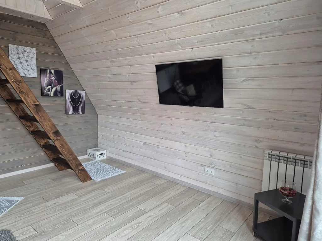 Коттедж Коттедж А-фрейм Жемчужный с сибирским банным чаном и баней на берегу озера — Каблуково