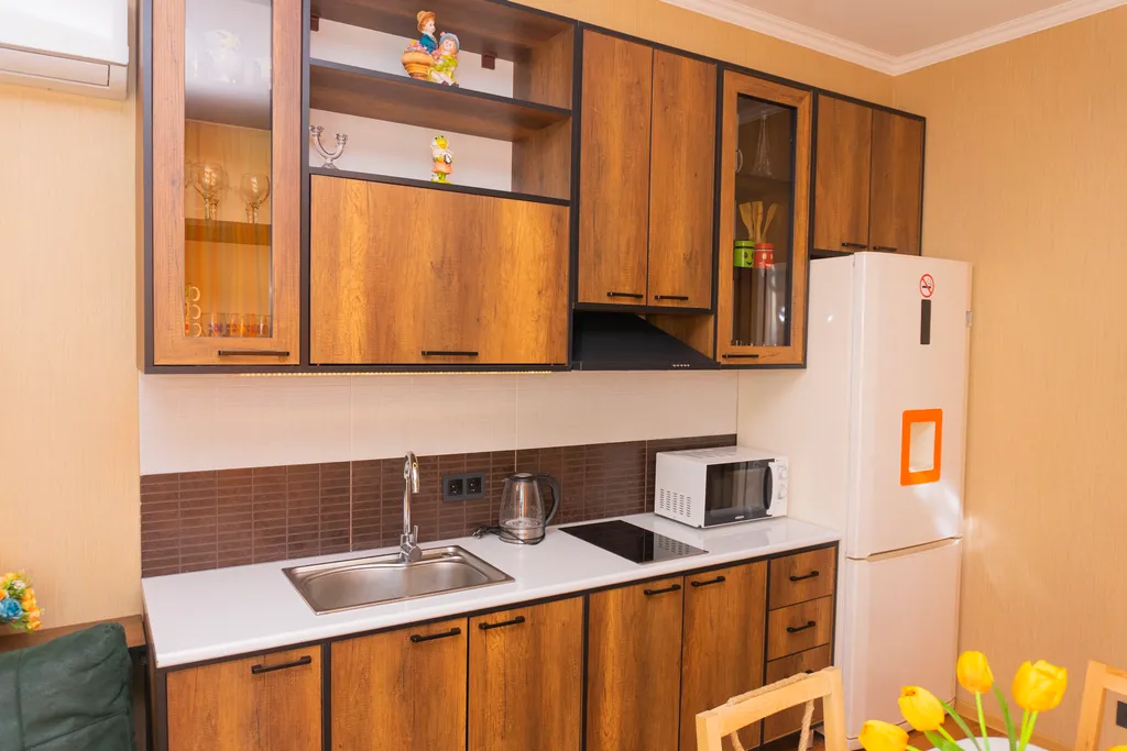 Уютная квартира с большим балконом и видом на город