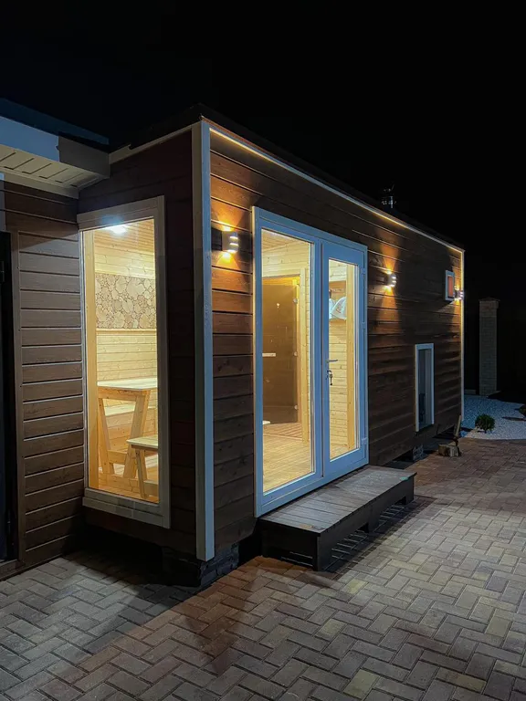 Дом с теплым бассейном 35’