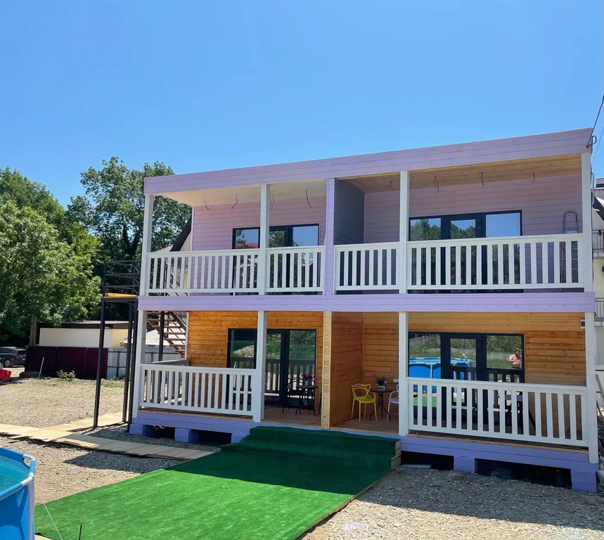 Коттедж Эко-дом под ключ на море на 8 человек, Семейный — аренда посуточно в Лермонтово