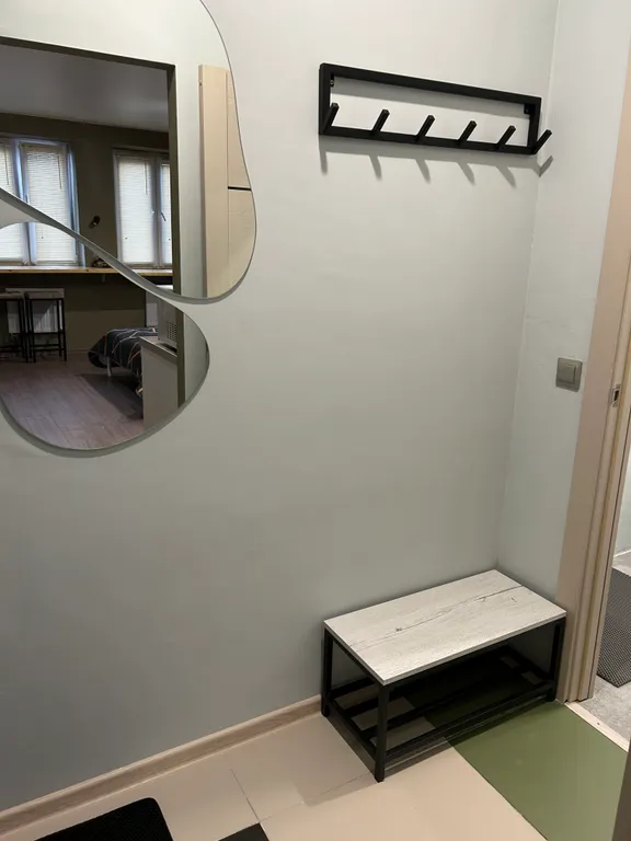 Студия с дизайнерским ремонтом