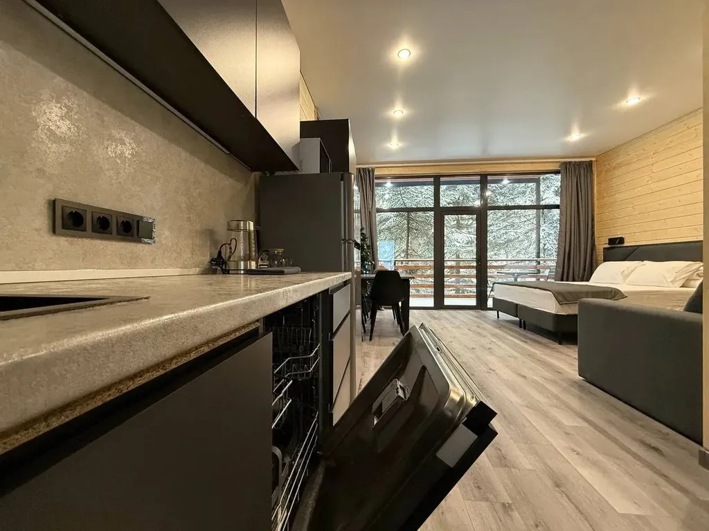 Дом Трио 17 с шикарным видом на реку Архыз