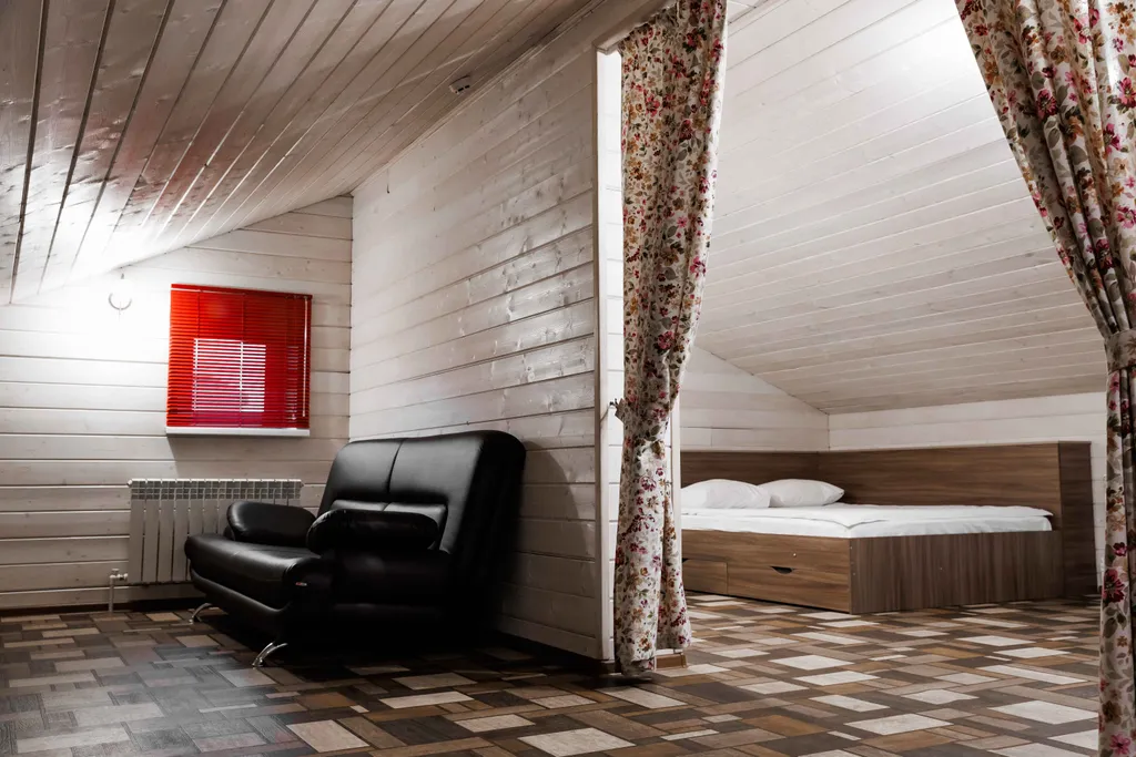 Коттедж с баней на дровах и купелью