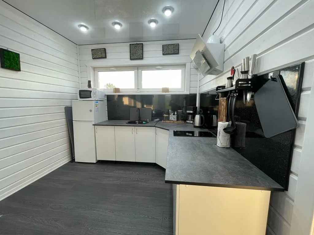 Уютный домик с чаном в тихом местечке