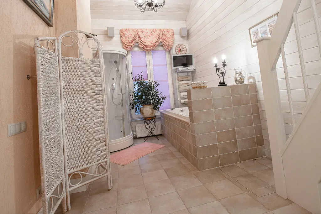 Коттедж делюкс с камином и спа-зоной Петель