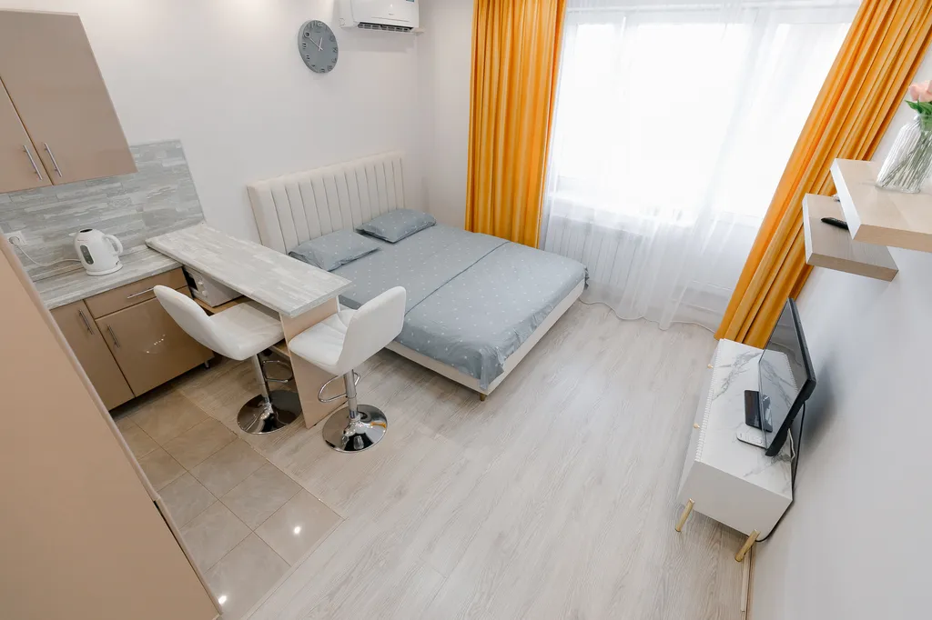 Квартира Красивая нежная студия со всеми удобствами — аренда посуточно в Обнинск