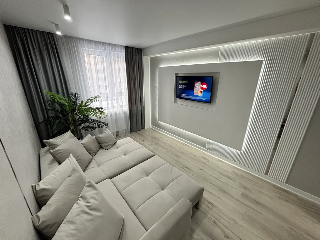 Комфортабельная евро-трехкомнатная квартира