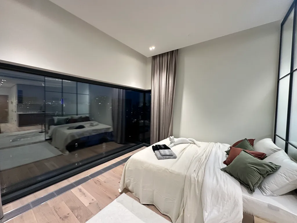 Квартира Квартира Прекрасная студия с панарамными окнами в центре столицы — Москва