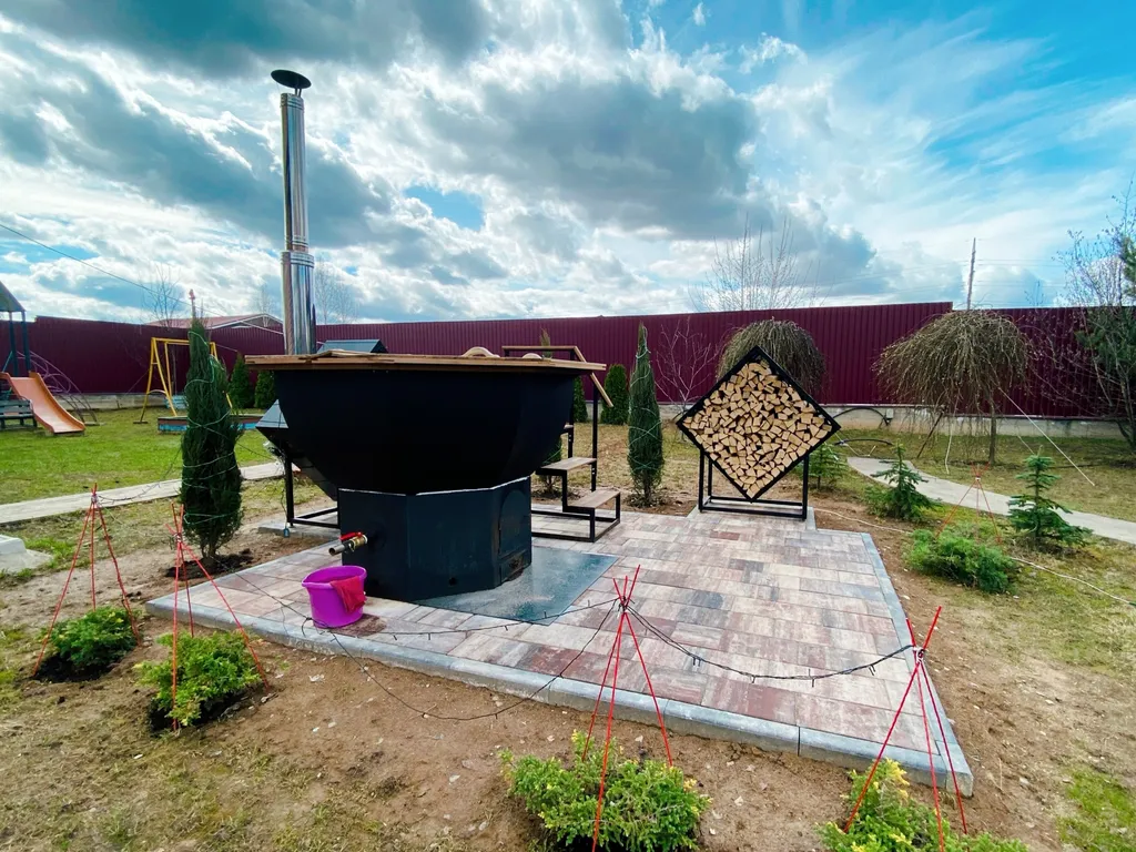 Коттедж Коттедж с новым ремонтом, с танцполом, караоке, баней и чаном — Ермолино