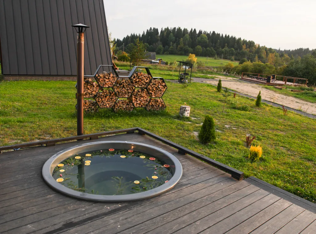 Коттедж Дом Афрейм светлый с подогреваемой купелью Лисичкино — Микли