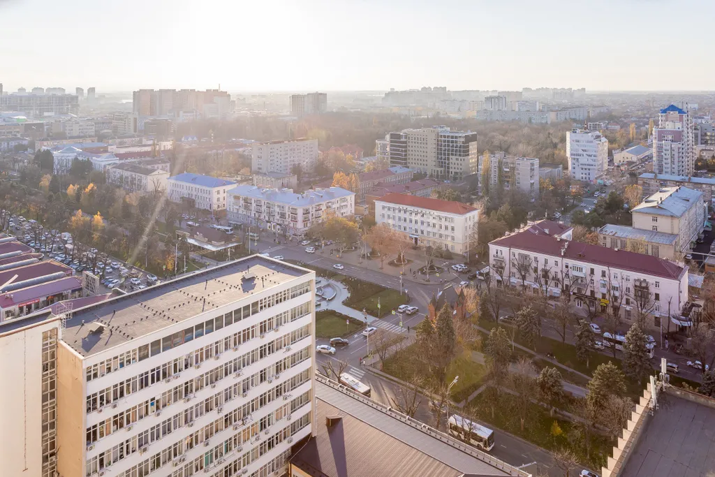 Квартира Квартира с качелей-коконом и видом на город с 23 этажа — Краснодар