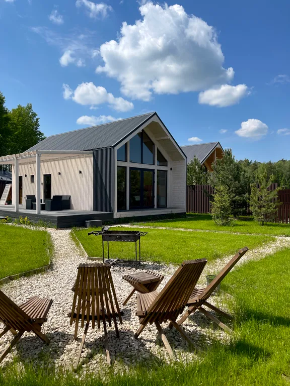 Дом с сауной и горячим чаном