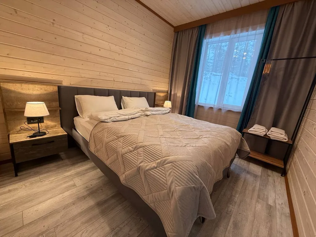 Дом с двумя спальнями на озере Сямозеро в Карелии