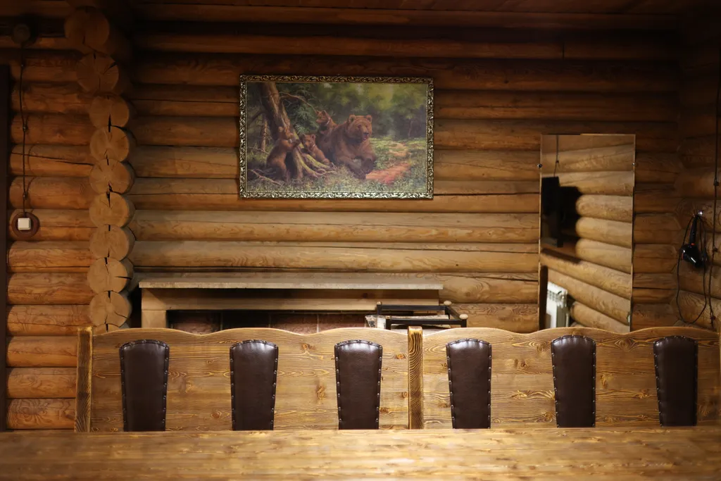 Коттедж с двумя спальнями, русской баней и теплым бассейном