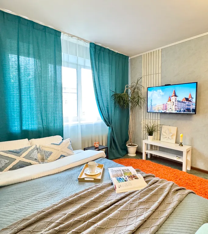 Квартира Квартира Volga Art Home Для семьи 3 спальных места Центр — Саратов