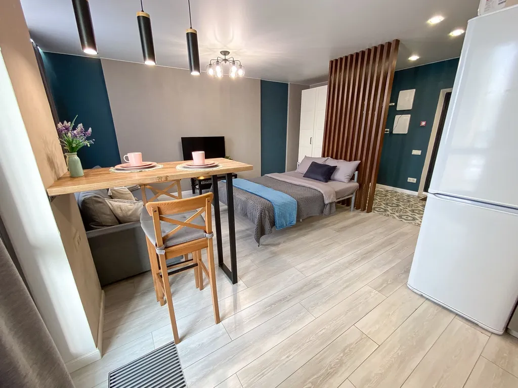 Студия с видом на Волгу