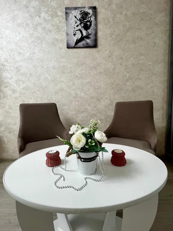 Шикарные апартаменты с белоснежными полотенцами и постельным бельем