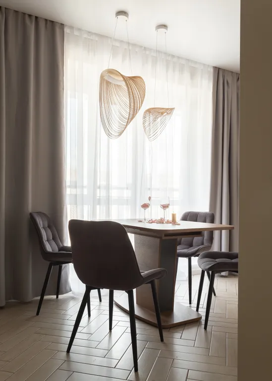 Четырехместная дизайнерская квартира у ТЦ Форум