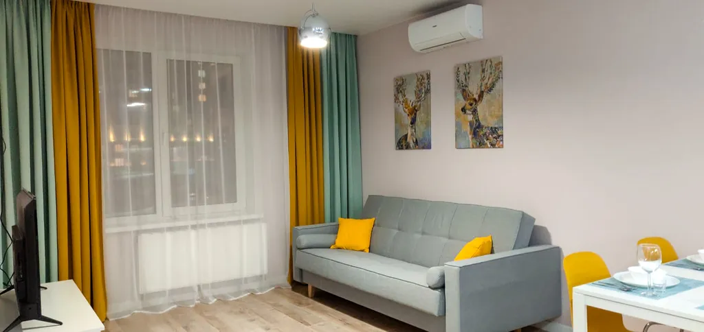 Квартира Роскошная двухкомнатная студия в современном микрорайоне Панорама — аренда посуточно в Новосибирск