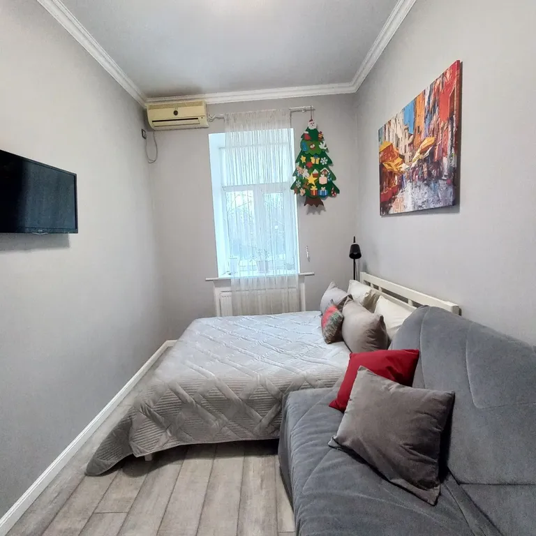 Уютная квартира с двориком, рядом с песчаным пляжем