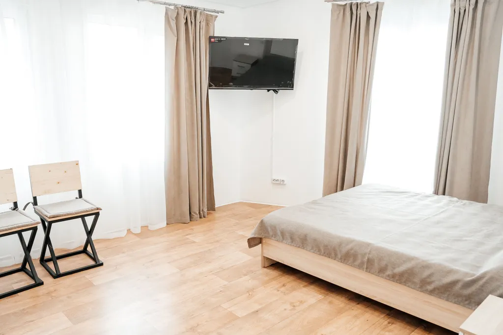 Современный двухместный номер в доме с видом на океан и вулканы