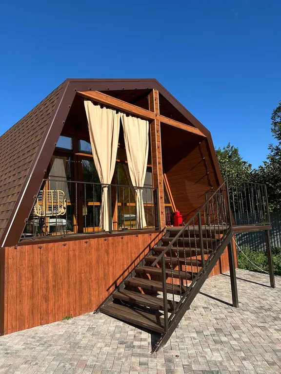 Коттедж Коттедж Шале с 1 спальней, кухня-гостиная с диваном и ванной комнатой — Мезмай