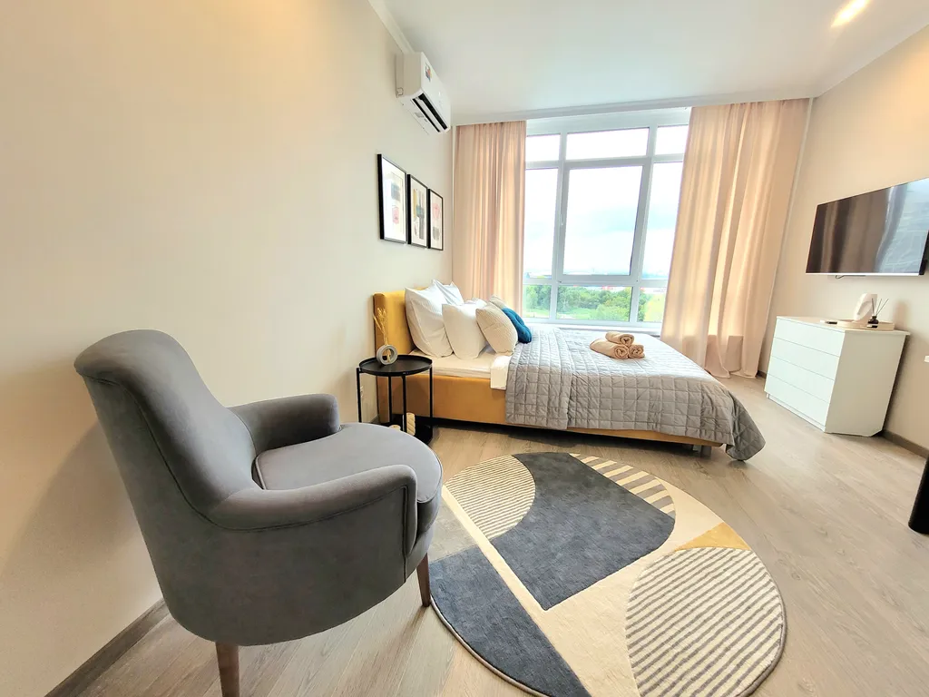 Апартаменты для двоих с панорамным видом на город