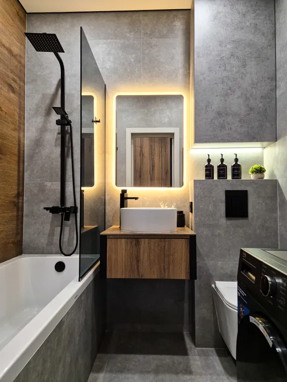 Уютная студия с ванной и прекрасным видом на реку и лес