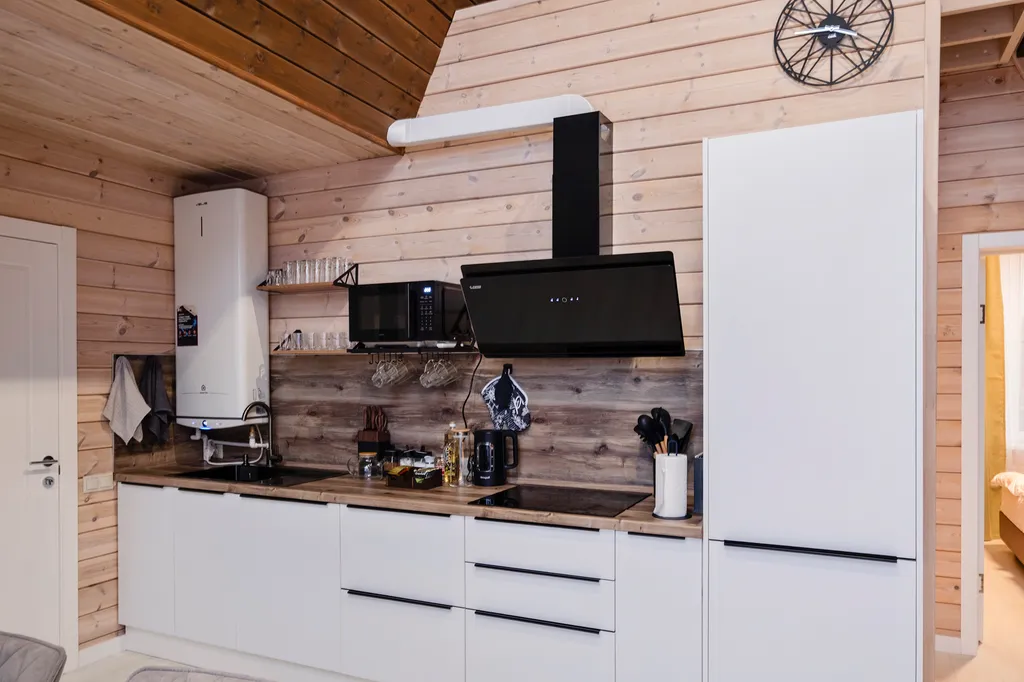 Уютный дом с баней, купелью и видом на лес