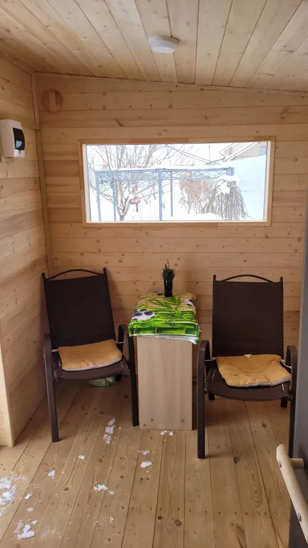 Дом 120 метров с закрытой мангальной зоной