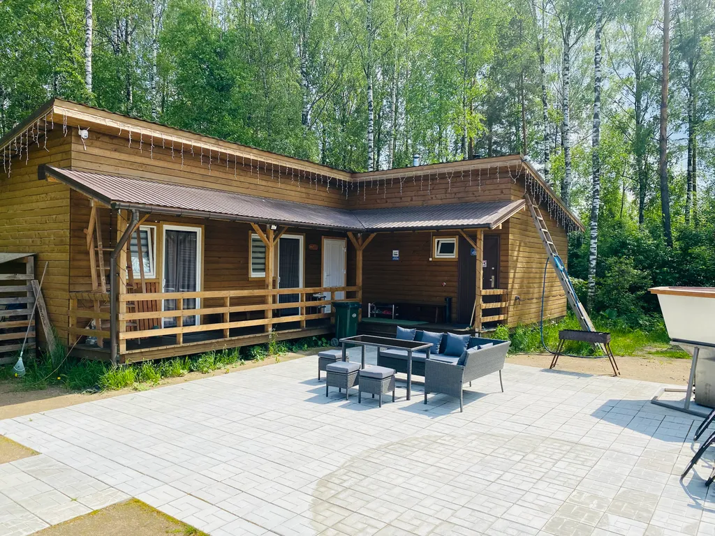 Домик с русской баней на дровах + сибирский банный чан