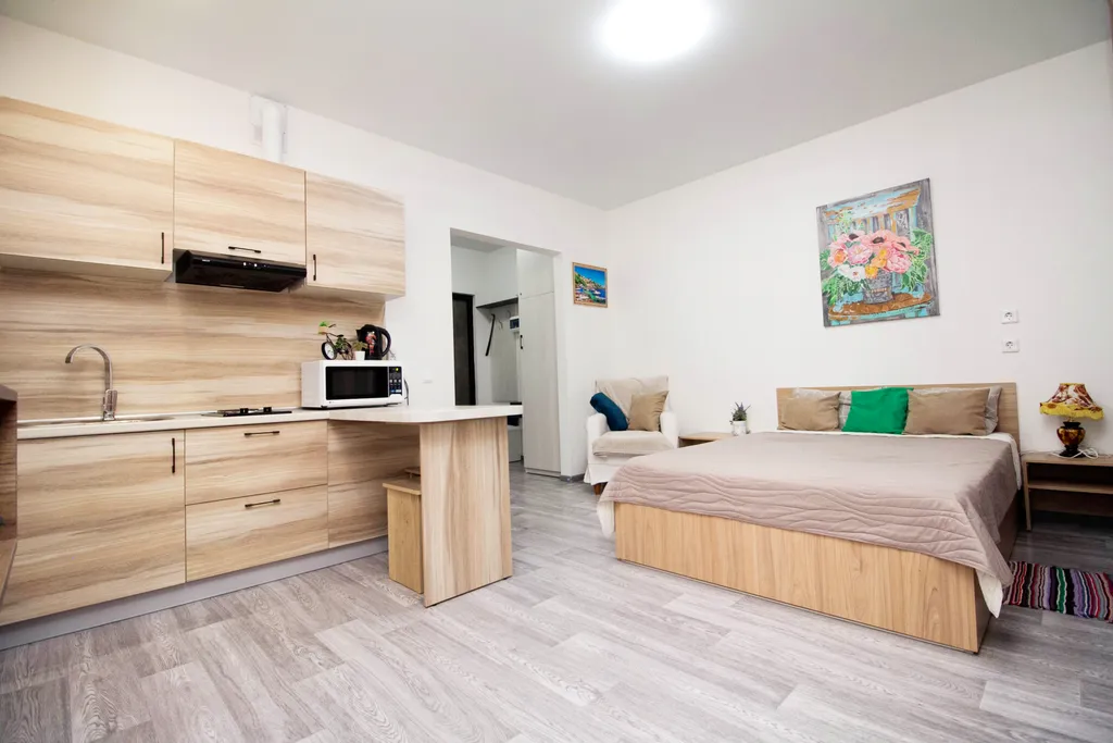 Современная студия с видом на Набережную рядом с Археопарком