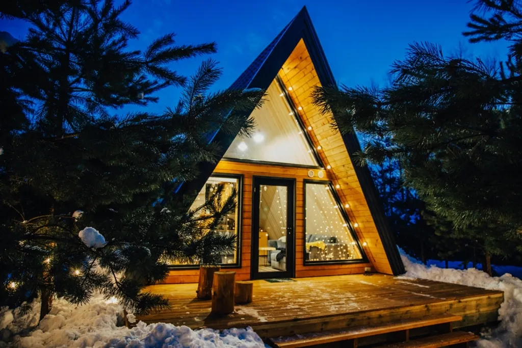 Коттедж Уютный дом Aframe с банным чаном на дровах — аренда посуточно в Раменское